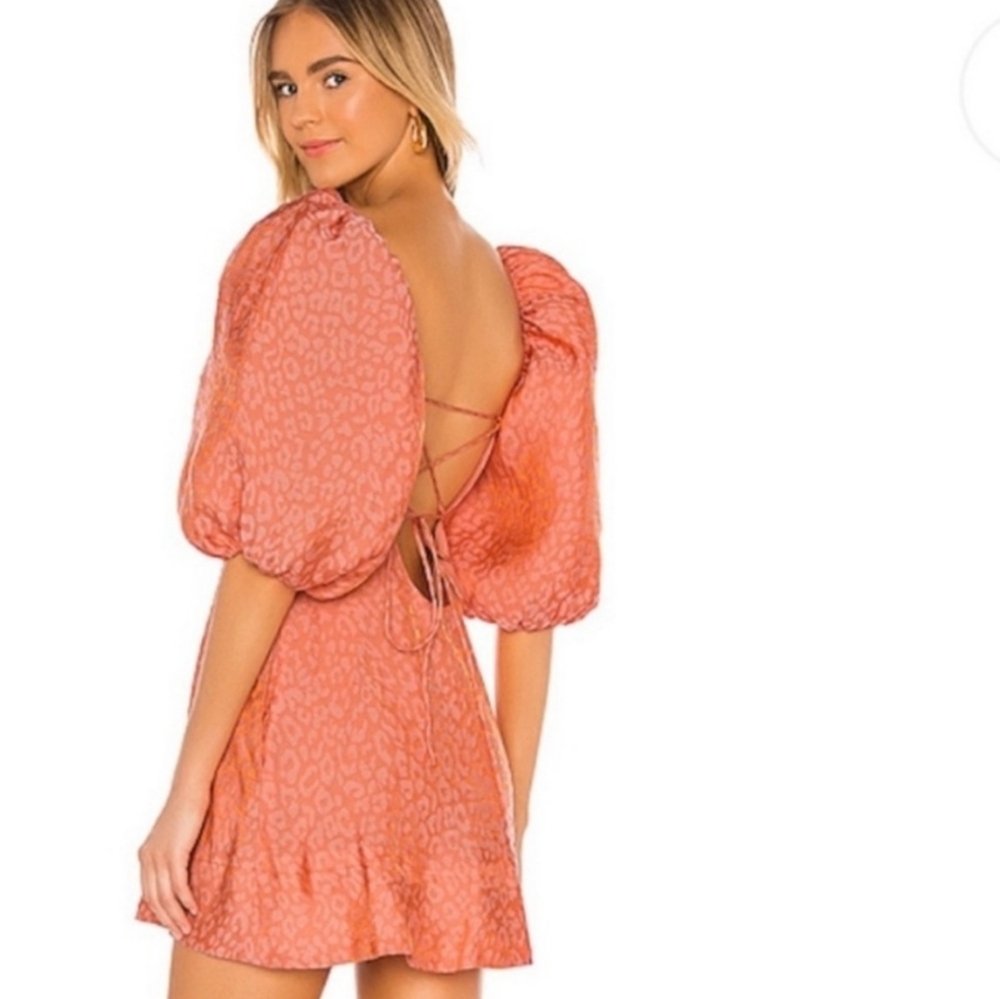 REVOLVE Like New LPA Samantha Dress in Sorbet Leo XS - Pink Salmon